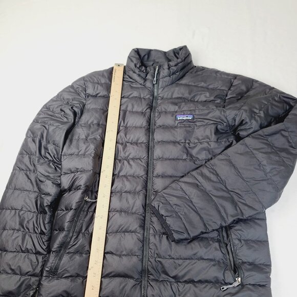 Patagonia Men's Black Down Sweater Thermoball Mock Neck Puffer Jacket Size M - Picture 4 of 9